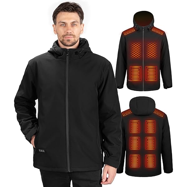 Bitlyle Heated Jacket for Women, Winter Heating Coat Slim Fit Coat